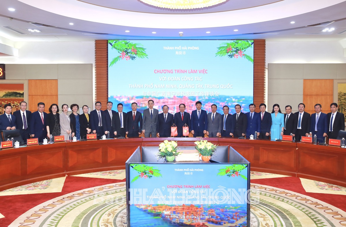 Thúc đẩy hơn nữa quan hệ hợp tác giữa thành phố Hải Phòng và Nam Ninh (Trung Quốc)