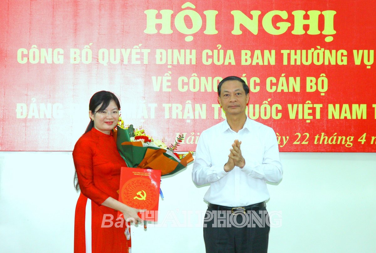 Nhân sự mới: Đồng chí Nguyễn Thị Phương Thảo được chỉ định tham gia Đảng đoàn MTTQ Việt Nam thành phố