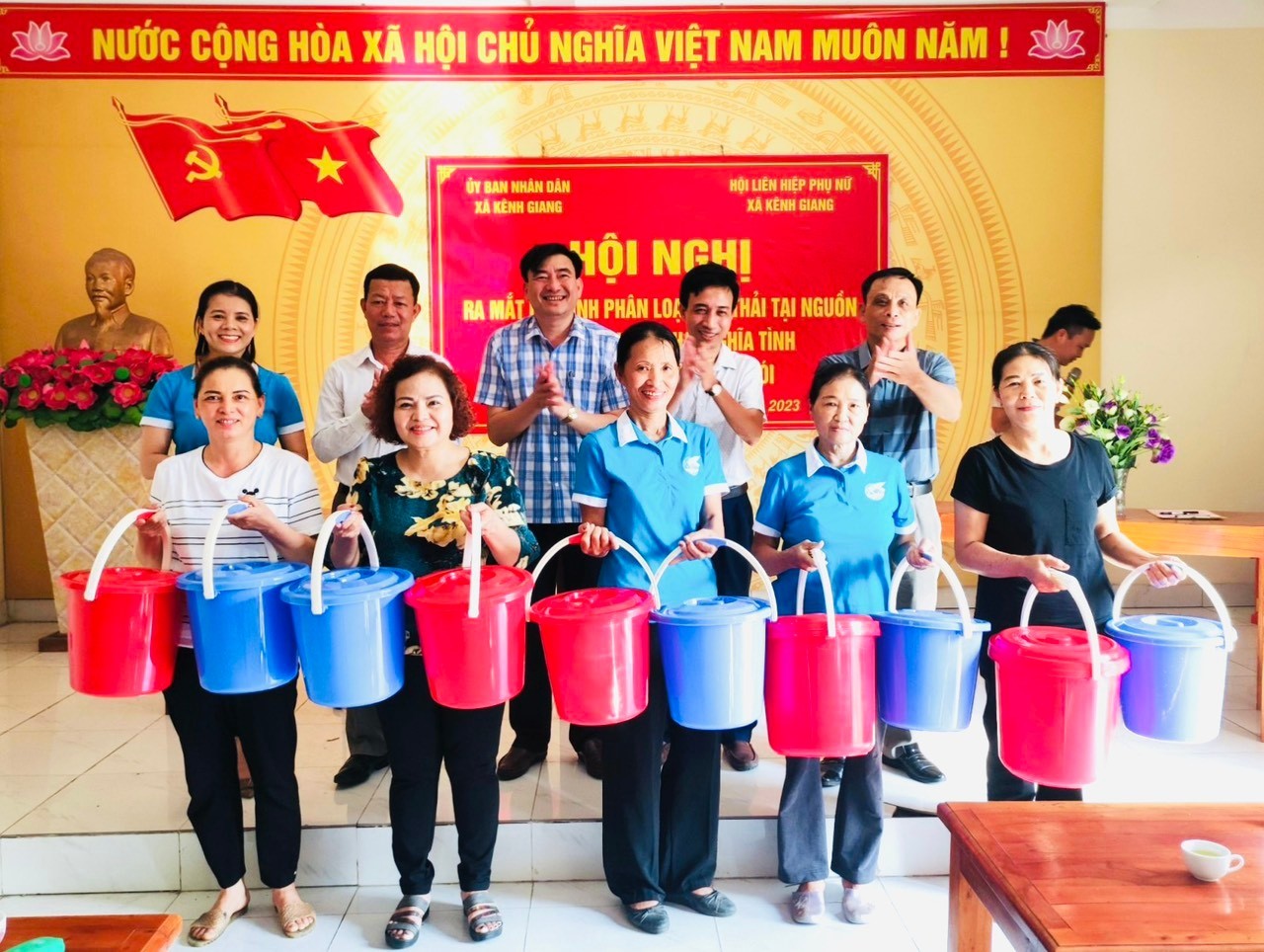Nhân dân xã Kênh Giang tích cực phân loại rác thải tại nguồn, bảo vệ môi trường nông thôn