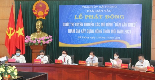 Cuộc thi tuyên truyền mô hình “Dân vận khéo” tham gia xây dựng nông thôn mới năm 2021